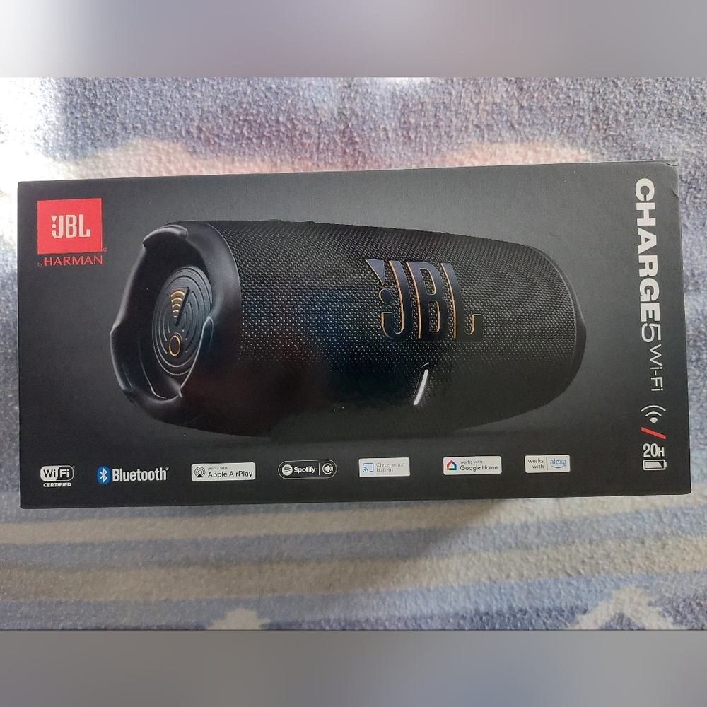 JBL Charge 5 WiFi Bluetooth Speaker(New in Box, Unopened)